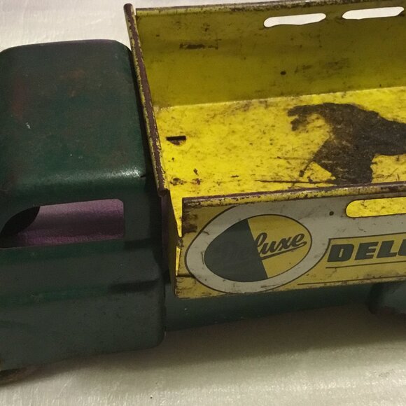 Vintage 1950s Marx Deluxe Delivery toy dump truck - Picture 15 of 15